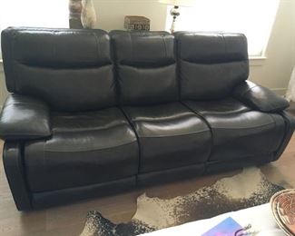 Ashley power leather sofa 
