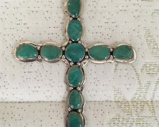 1960's Navajo Turquoise cross