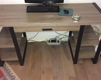modern desk USB ports 