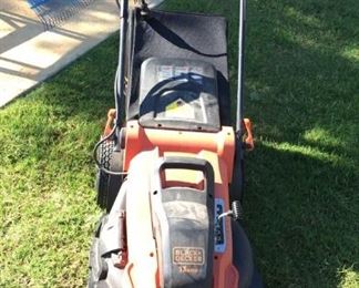 electric black & decker push mower