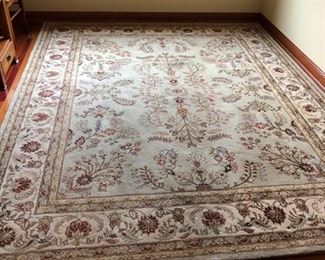 Cream floral rug, 8x10