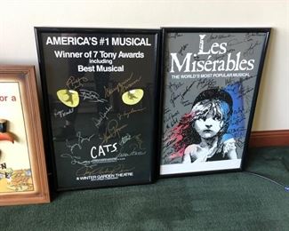 Theatre posters (Cats, Les Mis)