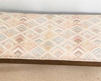 Low-to-ground bench, ottoman, 3' wide. 