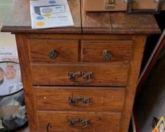 Small old oak chest