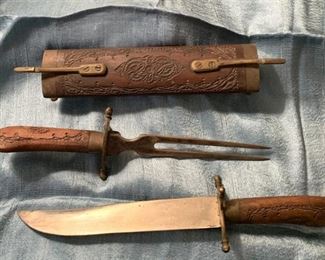 Unique Carving Knife and Fork Set
