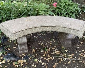 Cement Garden Bench