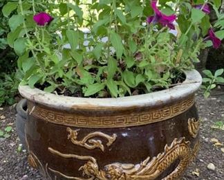 Planter with Dragon