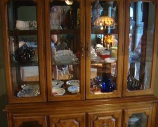 lighted china cabinet