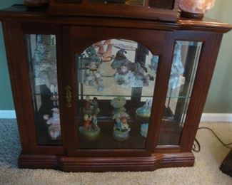 small  cabinet with mirrored back