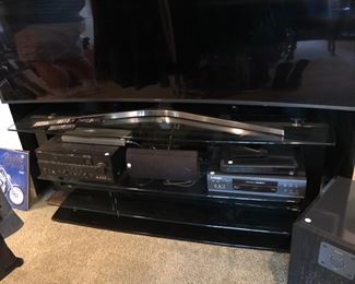 Glass TV stand (electronics sold during phase 1)