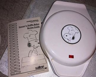 Snoopy’s waffle maker