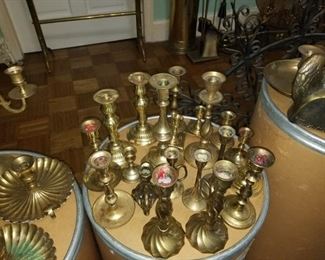 More brass candlesticks 