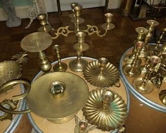 Brass candlesticks 