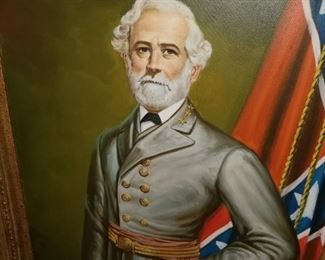 Robert E. Lee oil on canvas 