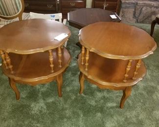 Wood End tables 