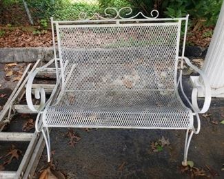 Wrought iron bench