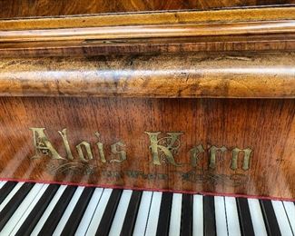 circa 1867 Alois Kern Viennese baby grand piano...