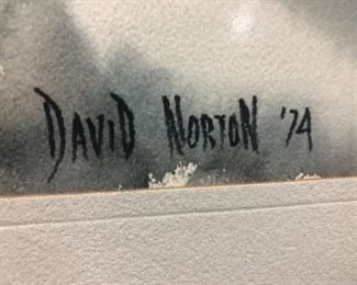 David Norton signed 74'... WE HAVE SEVERAL SIGNED ORIGINAL PIECES!