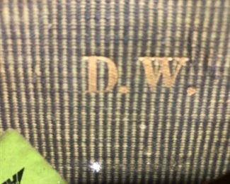 This monogrammed suit case belonged to Dawn Wells - Maryanne from the Iconic television classic "GILLIGAN'S ISLAND."