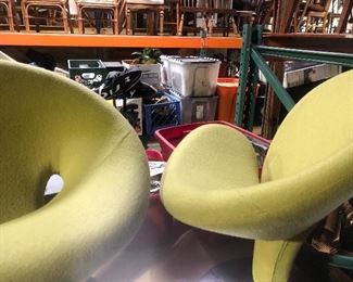 1980's Memphis style lime green chairs...