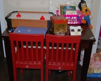Nice wooden child's table and chair set