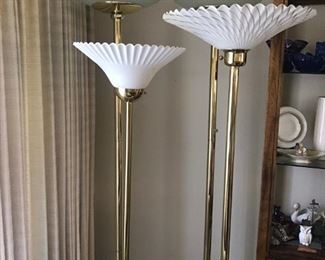 Assorted floor lamps