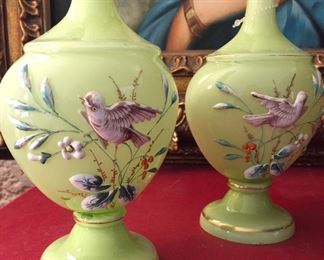 Beautiful antique perfume bottles