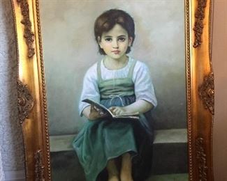 Gorgeous and huge oil painting, one of a kind, flawless.