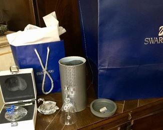 Numerous pieces of Swarovski crystal pieces