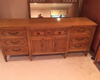 long dresser from master bedroom set, mid century made