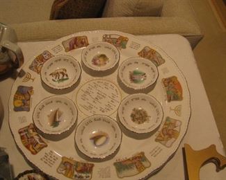 antique Passover porcelain set