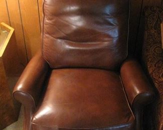 great brown leather recliner chair 