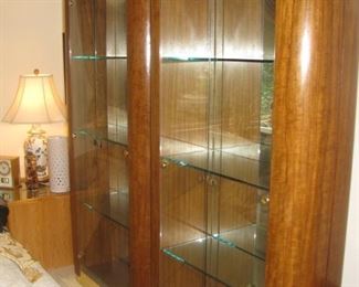 pair of Baker made matching display cases.