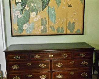 Drexel Double Dresser, Asian-Style Panel