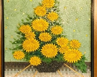 Mosaic Sunflowers by Genaro Alvarez - Mexican Artist