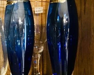Hadeland - Norway - cobalt vases