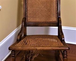 cane seat Victorian rocker