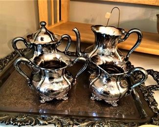silver plate tea service