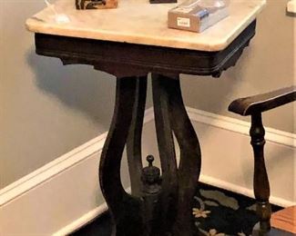 marble top Victorian tables