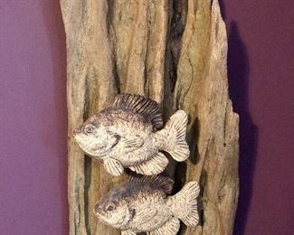 Clay and wood artwork by Tom Glasco 