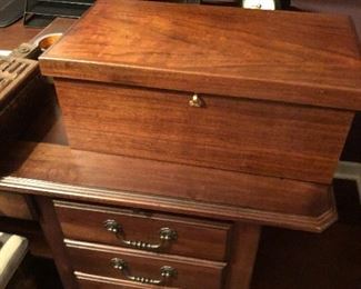 Hand made wooden box with beautiful attention to detail!