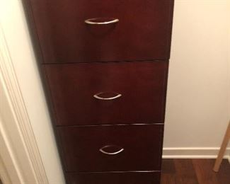 Wooden file cabinet like new