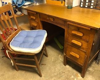 Wooden “teacher” desk 