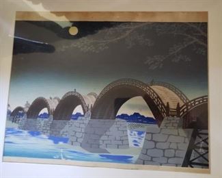 Collection of Japanese Woodblocks- Sold as a collectiom