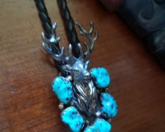 Sterling and Turqoise Bolo