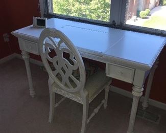 WHITE VANITY DESK
50” length x 23” depth x 31” height