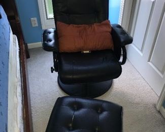 SWIVEL LOUNGE CHAIR AND OTTOMAN