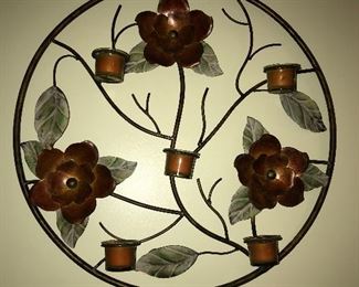 CIRCULAR CANDLE HOLDER WALL SCONCE DECOR