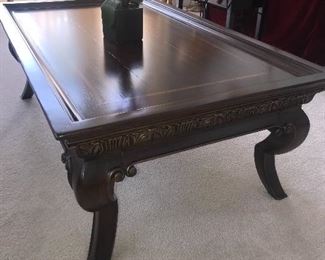 WOODEN COFFEE TABLE
55.5” length x 33.5” width x 19.5” height