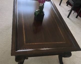 WOODEN COFFEE TABLE
55.5” length x 33.5” width x 19.5” height